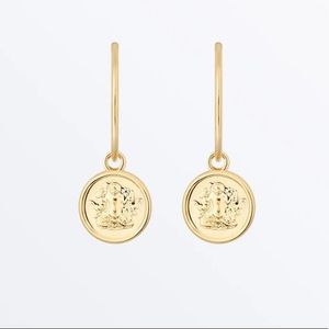 Ana Luisa | Aquarius hoops | zodiac jewelry